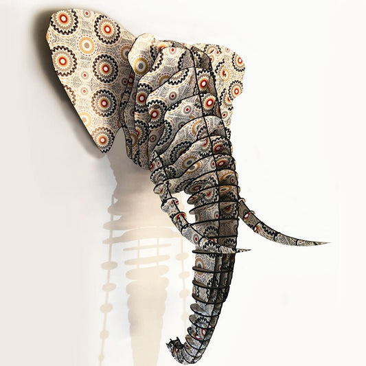 3D Elephant Head - Patterned - Fantastick